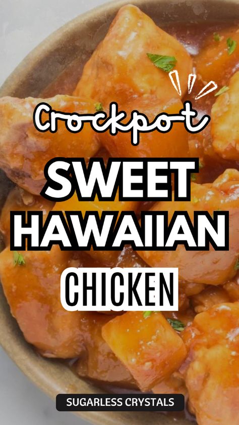 Simplify your weeknight dinners with this easy hawaiian crock pot chicken recipe. Combining tender chicken, tangy pineapple, and a savory-sweet sauce, this dish is both satisfying and simple dinner recipe to make. Just toss the ingredients into your crock pot or slow cooker, and in a few hours, you’ll have a hearty, tropical-inspired meal that pairs perfectly with rice. Ideal for meal prepping or a hawaiian chicken freezer meal. Hawaiian Chicken And Rice, Sweet Hawaiian Chicken, Healthy Crock Pot Recipes, Hawaiian Chicken Crockpot, Healthy Crock Pot, Chicken Freezer, Chicken Freezer Meals, Quick Healthy Lunch, Easy Crockpot Dinners