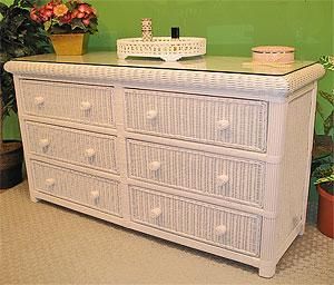 Dressers Wicker Dresser Makeover, White Wicker Dresser, Wicker Bedroom Ideas, White Wicker Bedroom Furniture, Cane Bedroom, White Wicker Bedroom, Bedroom Collections Furniture, Wicker Bedroom Furniture, White Wicker Chair