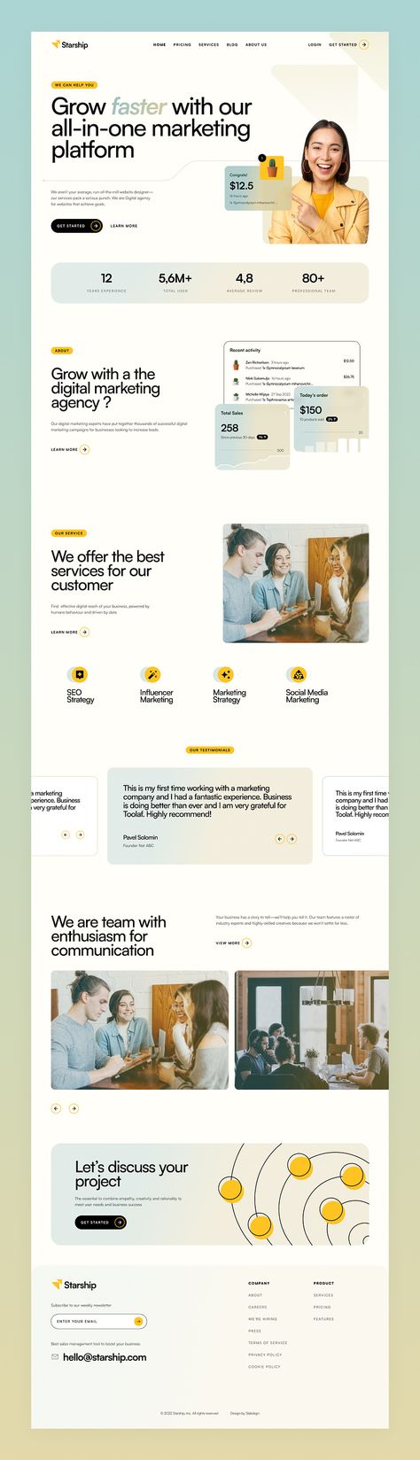 Digital Marketing Agency Landing Page Design, Creative Agency Landing Page, Digital Marketing Website Design Ideas, Marketing Website Design Inspiration, Marketing Landing Page Design, Designer Landing Page, Marketing Agency Landing Page, Digital Agency Website Design, Digital Marketing Agency Website Design