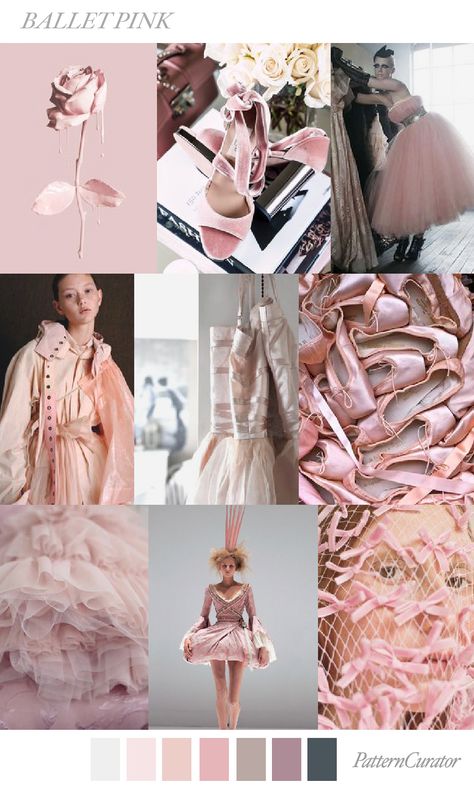 BALLET PINK by PatternCurator Fashion Trend Pattern, Fashion Trending Moodboard, Mode Rose, Fashion Forecasting, 2017 Fashion Trends, Ballet Pink, Mood Board Fashion, New Fashion Trends, Trend Forecasting