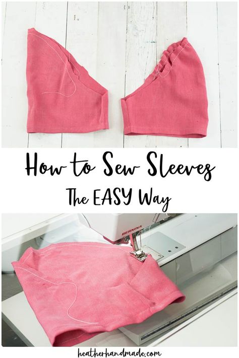 T Shirt Sleeve Pattern, How To Sew Sleeves On A Shirt, How To Sew Sleeves Tutorials, How To Sew On Sleeves, How To Sew A Sleeve, How To Sew Sleeves On A Dress, Free Sleeve Pattern, How To Sew A Neckline, Sew Sleeves