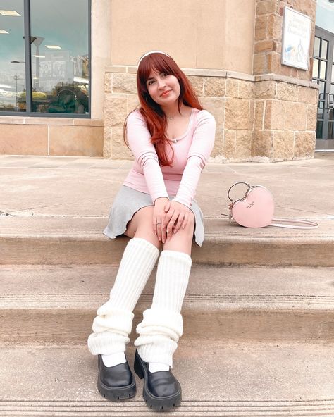 wearing leg warmers when it’s 90+ degrees out>>>>🎀🩶 ♡ ♡ ♡ #coquettefashion #coquettecore #ootd #softgirl #girlblog #aestheticfeed #girlyaesthetic #girlyfashion #fashioninspo Pink Leg Warmers Outfit, Pink Leg Warmers, Warmers Outfit, Asthetic Pics, Leg Warmers Outfit, Coquette Fashion, Leg Warmer, Girl Blog, 90 Degrees