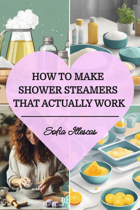 How To Make Shower Steamers That Actually Work Handmade Shower Steamers, Headache Shower Steamers Diy, Allergy Relief Shower Melts, How To Make Shower Steamers That Actually Work, Shower Steams Diy, Herbal Shower Steamers, Aromatherapy Shower Steamers, Congestion Shower Steamers, Diy Shower Melts For Congestion