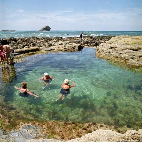 Polperro Beach Tidal Rockpool Cornwall | Best Outdoor Swimming Pools Britain | Cormorant Hotel Golant Fowey Swimming With Dolphins, Cornwall Beaches, Visit Uk, Into The West, Uk Holidays, Cornwall England, England And Scotland, Destination Voyage, England Travel