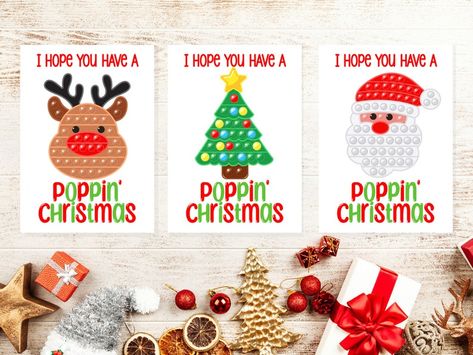 Pop It Tags Printable Christmas Gift Tags Favor Tags | Etsy Pop It Gift Tag, Preschool Christmas Gifts, Free Christmas Tags, Wedding Coloring Pages, Christmas Gift Tags Handmade, Christmas Pops, Christmas Gift Tags Printable, Free Gift Tags, Tags Printable