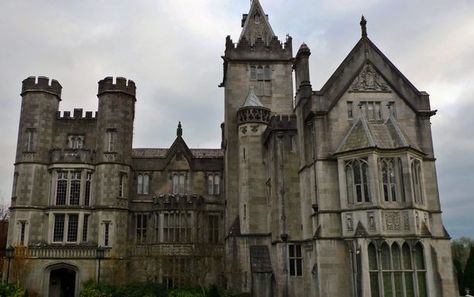 Adare Manor – Adare, Ireland - Atlas Obscura Adare Ireland, Manor Aesthetic, Victorian Castle, Manor Interior, Adare Manor, Castle Mansion, Great House, Victorian Gothic, Ireland Travel