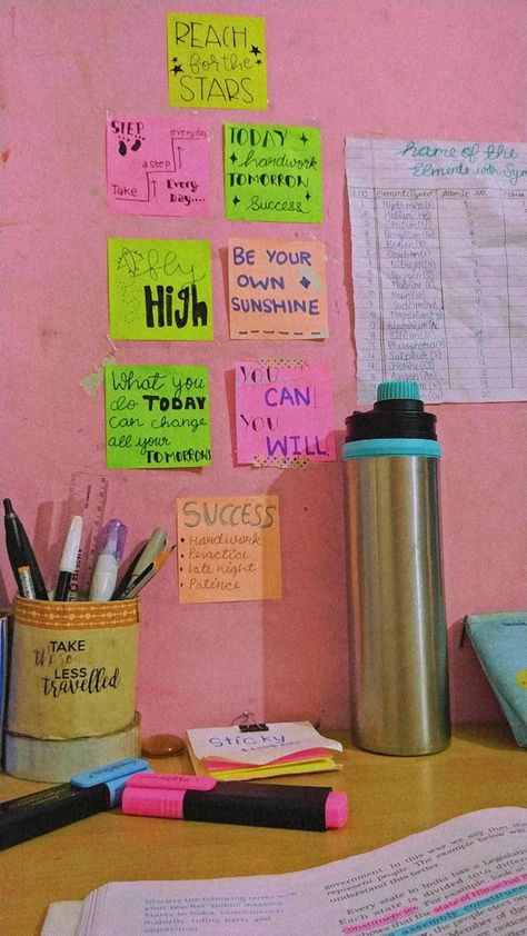 With sticky notes 🗒️ Sticky Notes Study, Journal Sticky Notes, Vocabulary Journal, Study Room Decor, Study Room, What You Can Do, Sticky Notes, Vocabulary, Room Decor