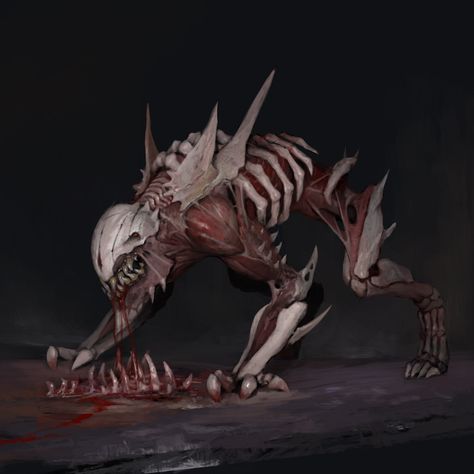 Oleg Bulakh, Arte Zombie, Dark Creatures, Eldritch Horror, Creature Artwork, Cool Monsters, 다크 판타지, Monster Concept Art, Fantasy Creatures Art