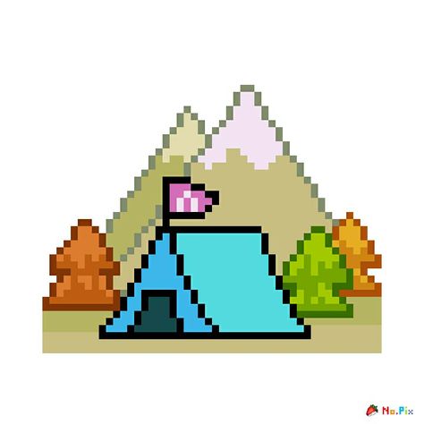 Camp Tent, Art Camp, Camping Art, Tent Camping, Bead Crafts, Pixel Art, Tent, Stock Vector, Vector Illustration