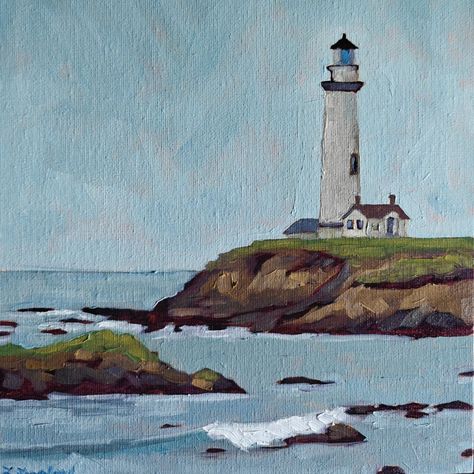 Pigeon Point Lighthouse is the tallest lighthouse on the West Coast of the United States. 🌊 I've painted a few lighthouses and this one is definitely beautiful (and a whole new experience ) in oil paint! 🖌️���🎨 I have two lighthouse pieces available, both of them done with oil paint. You can click the link in my bio or send me a message for more information! #westcoast #pigeonpoint #californiadreaming #coastalvibes #modernimpressionist #utahmom #utahartist #slcutah #artforautism #waves🌊 #coa... Lighthouse Oil Painting, Slc Utah, Lighthouse Painting, Send Me A Message, Painting Inspo, California Dreaming, Paint Ideas, Coastal Decor, Pigeon