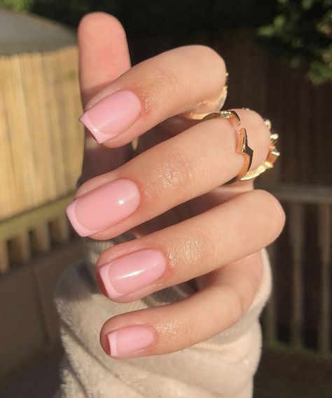 Press On Nails French Tip, French Tip Fake Nails, Press On Nails French, Nails French Tip, Square Press On Nails, Pink French, French Rose, Nails For Women, Nails French