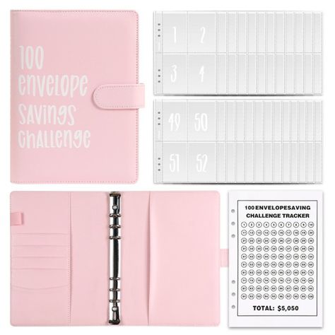 ✉️Last Day Promotion - 48% OFF✉️100 Envelope Challenge Binder | Easy And fun Way To Save $5,050 (Buy 2 Free shipping) Envelope System Wallet, 100 Envelope Challenge, Envelope Challenge, Binder Paper, Coin Envelopes, Cash Budget Envelopes, Leaf Book, Cash Budget, Budget Envelopes