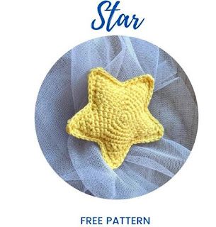 Crochet Shapes, Crochet Star, Crochet Market, Free Pattern Crochet, Crochet Stars, Crochet Decoration, Baby Shower Girl, Amigurumi Free, Love Crochet