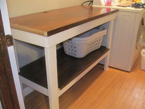 Most Useful Table Ever!                                                                                                                                                                                 More Laundry Room Table, Laundry Folding Table, Folding Table Diy, Diy Lavanderia, Laundry Folding Tables, Laundry Room Tables, Laundry Room Folding Table, Laundry Folding, Laundry Table