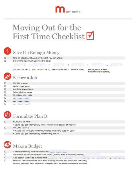 How To Move Out, Moving Out Checklist, First Apartment Checklist, Apartment Hunting, Apartment Checklist, Moving Checklist, Group Home, Apartment Life, Moving Tips