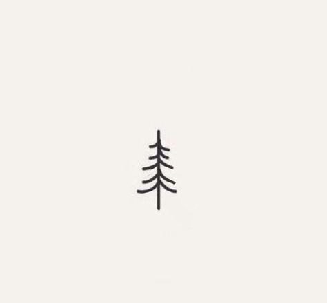 Mens Nature Tattoo Simple, Pine Cone Tattoo Simple, Pine Tree Embroidery Simple, Fir Tree Drawings, Tree Stick And Poke, Fir Tree Tattoos, Tatoos Minimal, Simple Pine Tree Tattoo, Tiny Nature Tattoo