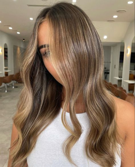 Bronde Balayage Blonde, Dimensional Bronde, Soft Healthy Hair, Dimensional Balayage, December Hair, Honey Brown Hair, Brown Hair Looks, Brown Hair Inspo, Brunette Hair With Highlights