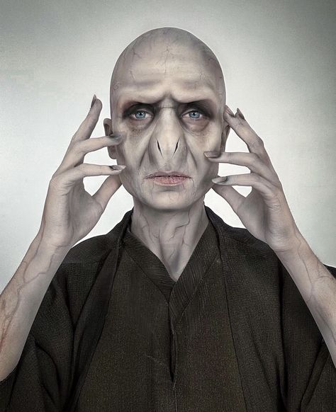 Voldemort Makeup, Harry Potter Makeup, Old Age Makeup, Halloween Costumes 2022, Bald Cap, Theatre Makeup, Special Fx Makeup, Old Makeup, Horror Makeup