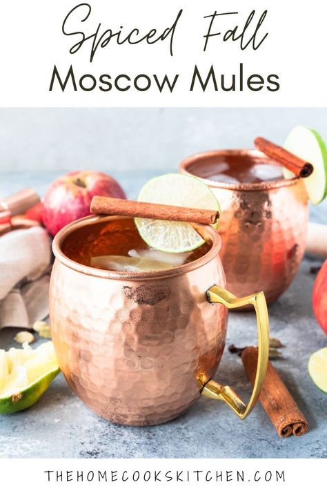 Cider Moscow Mule, Ginger Beer Drinks, Apple Cider Moscow Mule, Fun Beverages, Chips Recipes, Ginger Beer Cocktail, Spiced Cocktail, Cinnamon Whiskey, Progressive Dinner