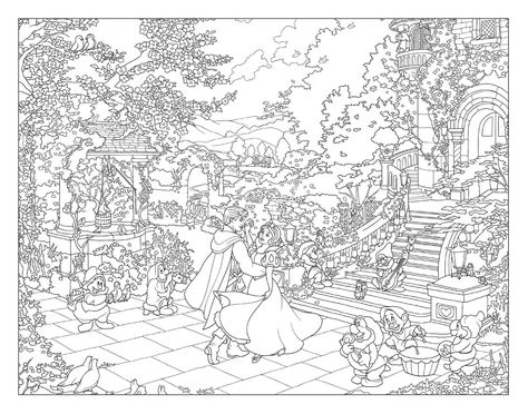 Raskrasil.com-Coloring-Pages-Disney-For-Adults-33 Kinkade Disney, Thomas Kinkade Disney, Disney Princess Colors, Disney Princess Coloring Pages, Disney Dreams, Princess Coloring Pages, Colouring Printables, Disney Colors, Coloring Pages For Adults