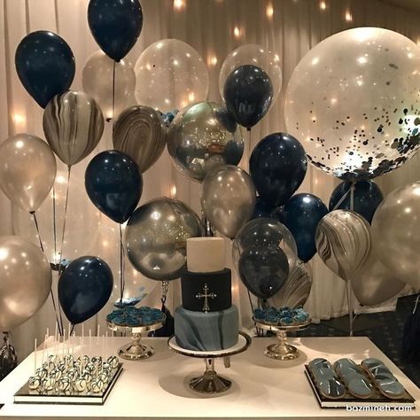 Birthday Celebration Ideas, Boyfriends Birthday Ideas, Surprise Birthday Decorations, Blue Party Decorations, 16th Birthday Decorations, Birthday Room Decorations, Birthday Surprise Boyfriend, Simple Birthday Decorations, Birthday Goals