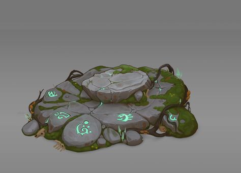 ArtStation - Allods Online Altar of the Forest God Concept Art, Alexandr Nepogoda God Concept Art, Dungeon Ideas, Concept Artist Portfolio, Forest God, Props Art, Casual Art, Fantasy Props, Game Props, Landscape Concept