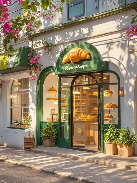 Cute Coffee Shop Exterior, Cozy Bakery Exterior, Coffee Shop Aesthetic Exterior, Aesthetic Bakery Exterior, Aesthetic Coffee Shop Exterior, Bakery Exterior, Coquette Bakery Exterior, Evergreen Decor, Backyard Cafe