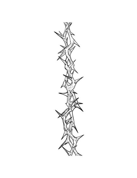 Thorn Tattoo Design, Armband Tattoo Mann, Thorns Tattoo Design, Thorn Vine Tattoo, Vertical Tattoos, Vertical Tattoo Design, Vertical Tattoo, Tattoo Main, Thorn Tattoo