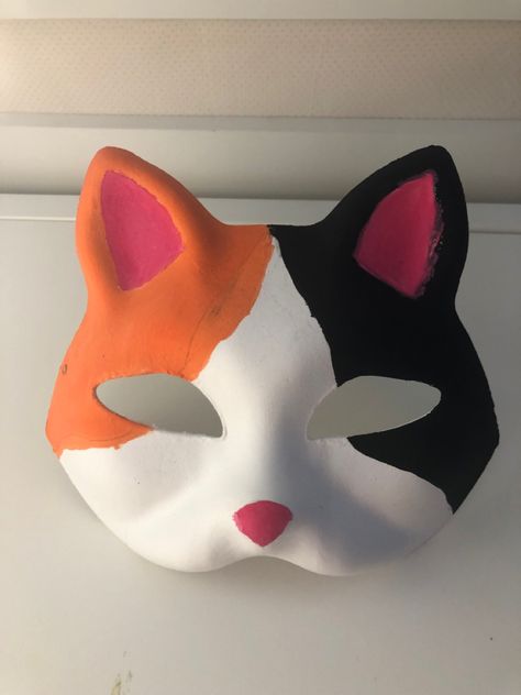 Cat Mask Diy, About Me Template, Fox Artwork, Mask Drawing, Cute Mask, Dragon Puppet, Cat Mask, Animal Masks, Diy Mask