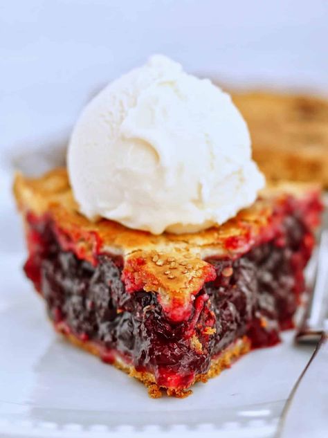 Best Ever Gluten Free Sweet Cherry Pie Cherry Pie Gluten Free, Gluten Free Cherry Pie, Pie Crust Shield, Sweet Cherry Pie, Gluten Free Pie Crust, Gf Baking, Diary Free, Cherry Filling, Gluten Free Pie