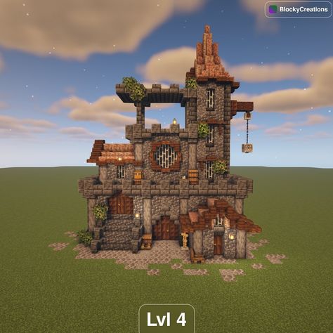 Minecraft Quartz Temple, Medieval Town Layout Minecraft, Minecraft House Inspiration Cottagecore, Medival Homes Minecraft, Small Midevil Minecraft Builds, Grand Entrance Minecraft, Door Entrance Minecraft, Minecraft Vampire Build, Spruce Tower Minecraft