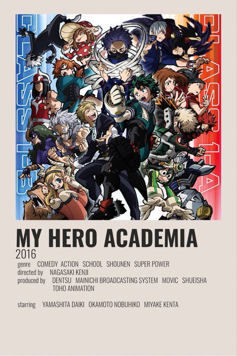 Film Posters Minimalist, Hero Poster, Anime Printables, Anime Decor, Nagasaki, Anime Reccomendations, Manga Covers, My Hero Academia Episodes, Boku No Hero