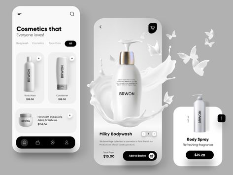 Product App Design, Beauty App Design, Mobile App Mockup, Application Ui Design, Ui Design Mobile, Web Application Design, Ui Ux 디자인, Beauty App, Mobile App Design Inspiration