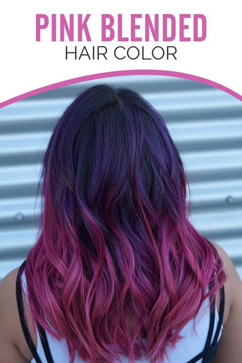 hair colours, beautiful hair color, pink hairstyles, pink hair, hair color pink Women Hair Colour, Blended Hair Color, Hair Colour Pink, Blended Hair, Pink Hairstyles, Dip Dye Hair, Dye Hair, Beautiful Hair Color, Hair Color Purple