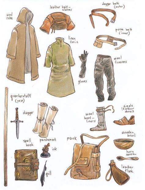 Marian Churchland, Brandon Graham, Fantasy Props, D&d Dungeons And Dragons, Belt Style, Drawing Clothes, 판타지 아트, Fantasy Inspiration, Medieval Fantasy