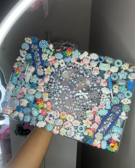 this macbook caseee😮‍💨💙#explore #macbookcase #junkcase #junkycase #blue Junk Laptop Case, Pink Macbook Case, Junk Case, Pink Macbook, Cases Diy, August 11, Business Idea, Glow Up Tips, Diy Phone