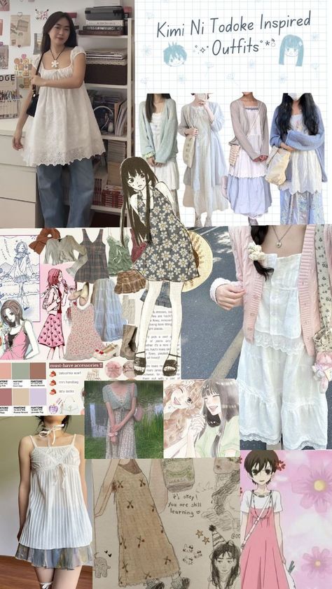 cute Types Of Clothing, Shoujo Girl, Girls Summer Outfits, Kpop Fashion Outfits, Really Cute Outfits, Fashion Fits, Girly Outfits, Casual Style Outfits, Dream Clothes