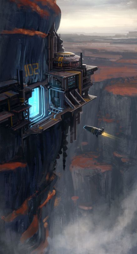 civilization fiction Sci Fi Aesthetic, Sci Fi Landscape, Sci Fi Environment, Fantasy Places, Futuristic City, Science Fiction Art, Pop Surrealism, Futuristic Architecture, Space Station