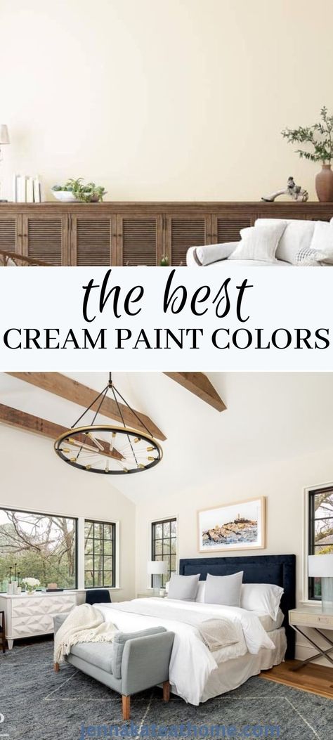 Creamy Warm White Paint Colors, Best Neutral Cream Paint Colors, Whipped Cream Paint Color, Top Cream Paint Colors, Cream Kitchen Paint Wall Colors, Warm White Bedroom Paint, Paint Colors For Master Bed And Bath, Best Cream Paint Color Benjamin Moore, Best Cream Colored Paint