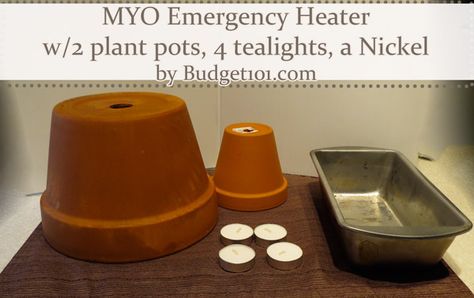 Flower Pot Heater, Homemade Heater, Candle Heater, Diy Flower Pot, Phone Security, Power Outage Tips, Diy Heater, Living Simply, Ice Storm