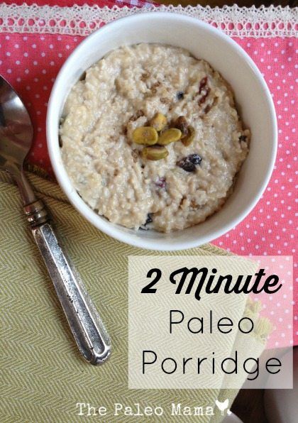 Paleo Porridge, Primal Breakfast, Paleo Guide, Grain Free Breakfast, Breakfast Protein, Breakfast Porridge, Paleo Recipes Breakfast, Keto Vegan, Primal Recipes