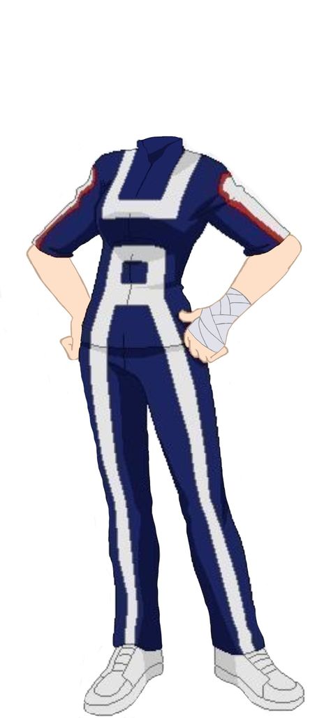 Mha Ua Training Uniform, Mha Oc Base Female Uniform, Ua Training Uniform, Mha Gym Uniform, Ua Uniform Bnha Female, Mha Uniform Drawing, Mha Ua Uniform, Mha Oc Base Female Pose, Ua Gym Uniform