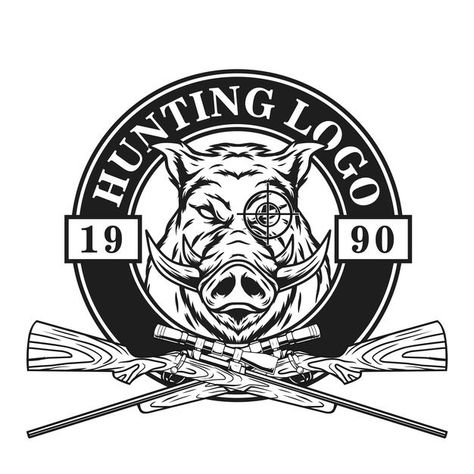 Hunting Logo Ideas, Hunting Logo Design, Hunting Illustration, Hunting Logo, Hunter Logo, Deer Camp, Hunting Design, Vintage Badge, Outdoor Screens