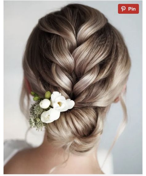 Braided Updo For Wedding, Armpit Length Hair, Natural Hair Updo Wedding, Braid Bun Updo, Wedding Braid, Hoco Hair Ideas Medium Length, Updos For Short Hair, Hair Ideas Medium Length, Bridesmaid Hair Ideas