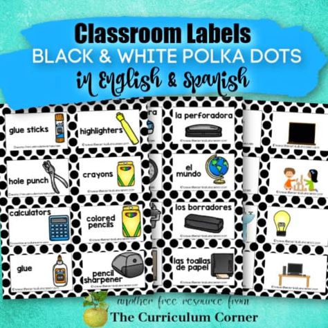 These editable virtual teaching slides will help you get your distance learning started each morning. Free from The Curriculum Corner. Spanish English Classroom Labels Free, Preschool Classroom Centers, Teaching Slides, Virtual Teaching, Classroom Centers, Fall Kindergarten, Classroom Art, Classroom Labels, Word Recognition