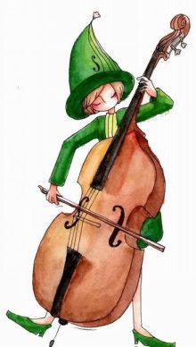 Double Bass Drawing, Bass Drawing, Images Disney, Double Bass, Bass Player, Animation Studio, Classical Music, Potpourri, Television Show