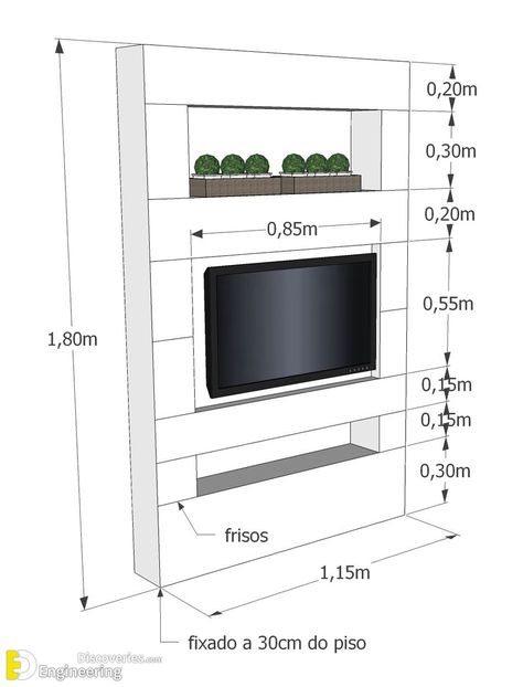 TV Unit Dimensions And Size Guide - Engineering Discoveries Tv Unit Dimensions, Tv Room Modern, Slime Easy, Tv Wall Units, Tv A Muro, Tv Wall Panel, Modern Tv Room, Modern Tv Wall Units, Suport Tv