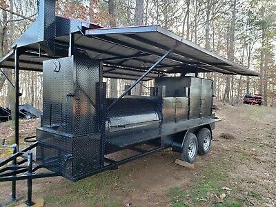 Trailer Smokers, Trailer Grill, Donut Truck, Bbq Trailer, Custom Smokers, Baby Bbq, Custom Bbq Smokers, Bbq Smoker Recipes, Bbq Smoker Trailer