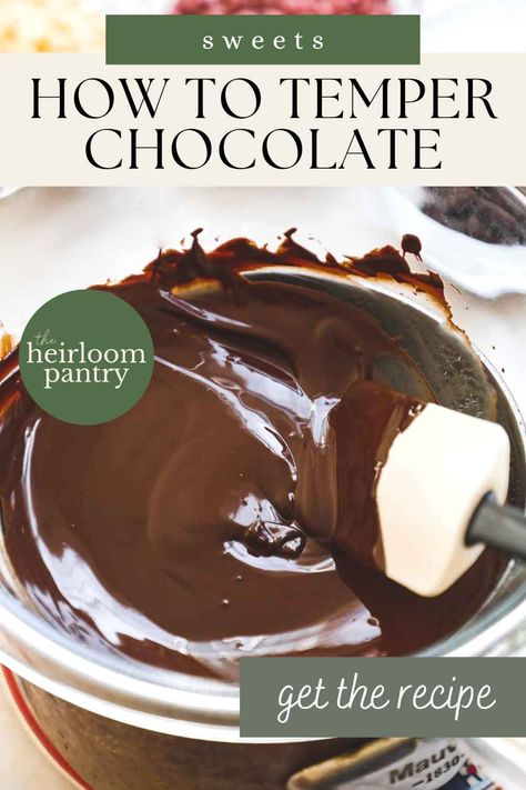 How To Melt Chocolate, Tempering Chocolate, Temper Chocolate, Chocolate Tempering, Nuts Cookies, Ruby Chocolate, Chocolate Melting, Chocolate Dipped Treats, How To Temper Chocolate