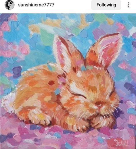 Painting Rabbits Acrylic, Bunny Painting Ideas, Inspo Painting Ideas, Rabbit Paintings, Animal Paintings Acrylic, Easter Paintings, Bunny Watercolor, Bunny Painting, Rabbit Painting